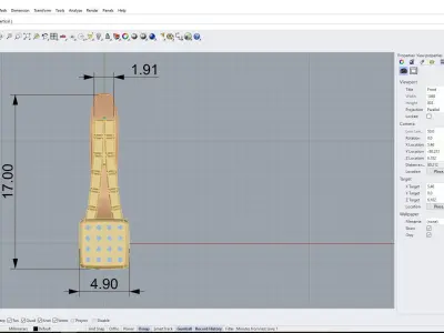 Fashion earrings 3d print model ready  3D print model