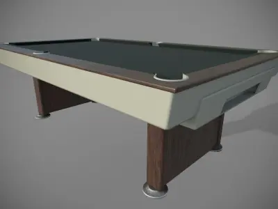 Snooker Table Low poly retro Low-poly 3D model