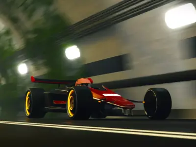Trackmania car Low-poly 3D model