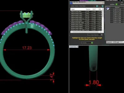 Diamond Jewelry Ring 3D print model buy