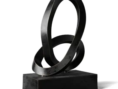 RH CAST METAL ABSTRACT SCULPTURE 4 3D model