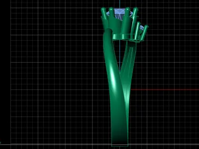 Rings for Women Womens Rings Stone Ring Ready STL 3DM Models  3D print model 8