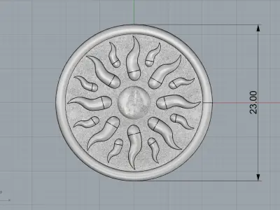 ring sun 3D print model