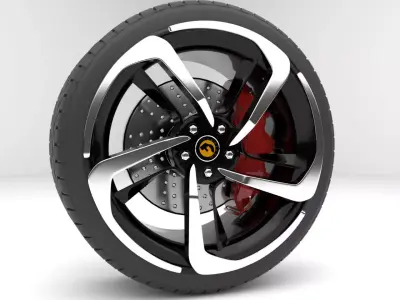Car Rim Forgiato 3D model
