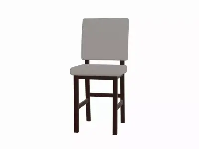 Fabric Chair Low-poly 3D model