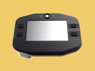 SPEEDOMETER DIGITAL MYCHRON 4 RACING LAP TIMER KART AIM 3D model