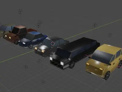 Cars Asset Low-poly 3D model