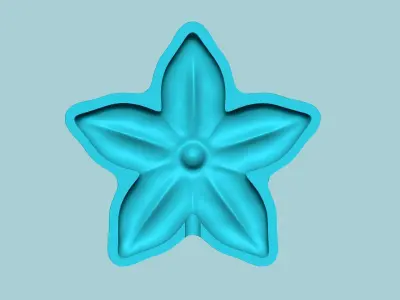 Stephanotis Flower Mold - Artificial EVA Molding 3D print model