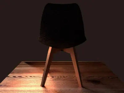 designer chair Free low-poly 3D model
