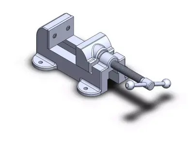 Bench Vise in Solidwork 3D model
