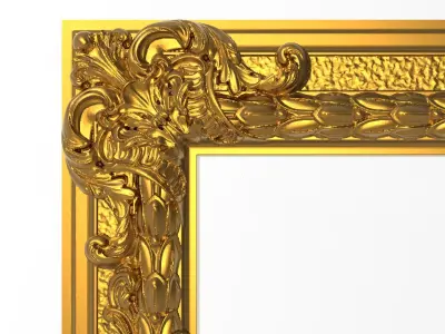 Carved Picture Frame 3D model