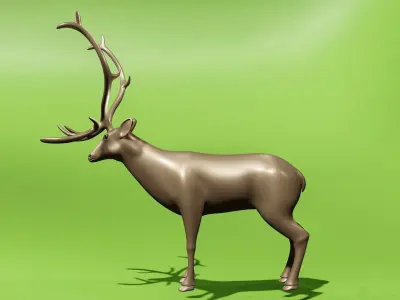 Deer 3D model Low-poly 3D model purchase