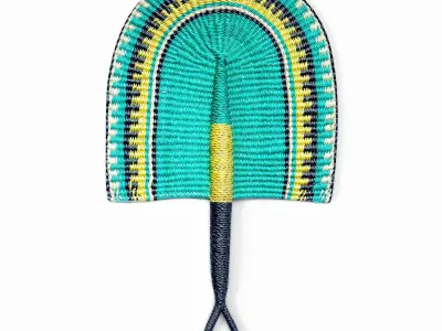 African Handwoven Fan 23 3D model