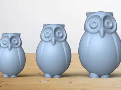 Owl version 2  PRINTABLE MODEL 3D print model