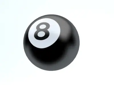 POOL BALL Low-poly 3D model