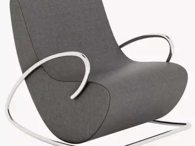 Camilla rocking armchair 3D model