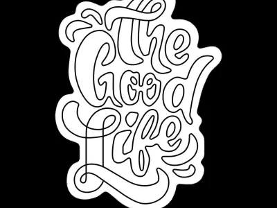 The Good Life Neon Sign 3D model