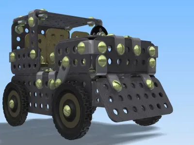 The Iron jeep Free 3D model