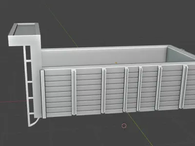 FORD Truck Static Trailer Model D1210 -11 for 3D Print 3D print model
