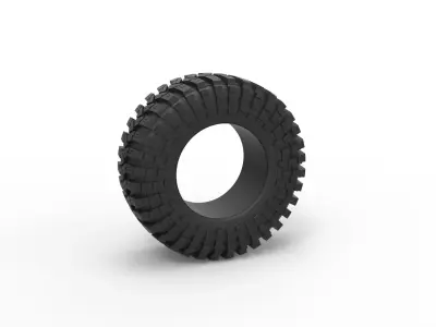 Mud tire 2 Scale 1 to 10 3D print model