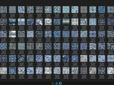 400 Greek meander pattern - Vol31 - 8K Res  3D model