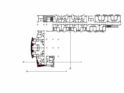 residential complex complete revit project P3 3D model