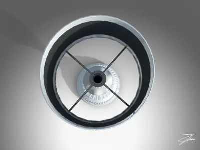Table lamp 14 VR ready Low-poly 3D model