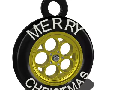 Christmas Ornament Weld Wheel 3D print model