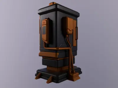 Techbox Future Free low-poly 3D model