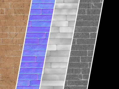 Stone Wall Materials 50- Sbsar Pbr 4k Seamless Texture