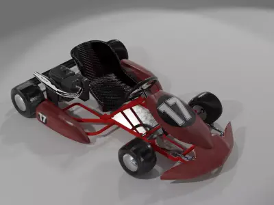 Go-kart go kart Low-poly 3D model