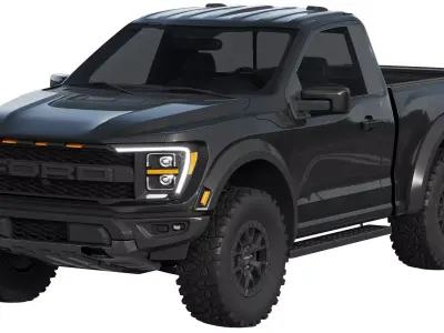F-150 Raptor Regular cab 2022 3D model