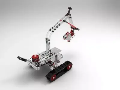 Meccano Excavator Free 3D model