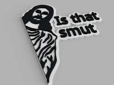 Jesus Is that smut Logo Picture Wall Free 3D print model
