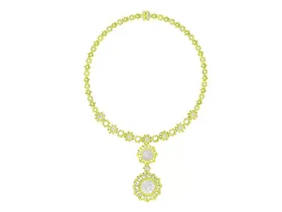 A6584 Italy Luxury Diamond Women Necklace Pendant 3D print model