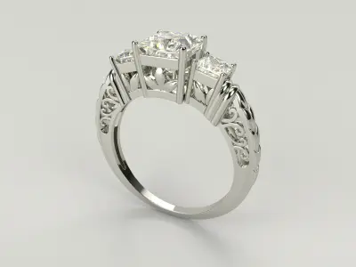 Ring 5839 - Engagement 3D print model