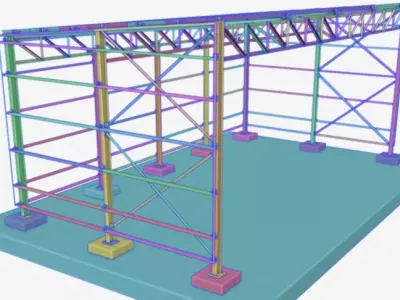 Steel Structure 001 3D model