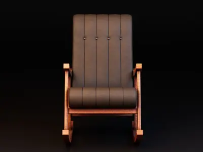 Rocking Chair Free low-poly 3D model