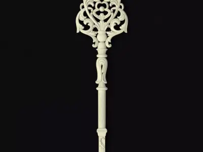 Central decor ornament for furniture 3D model 427