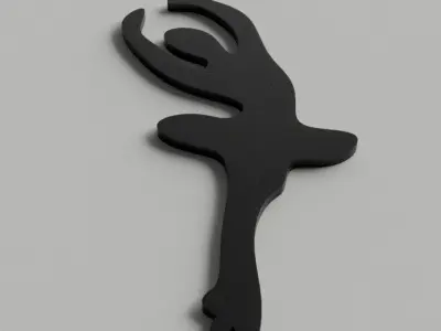 ballet clock for 3D print - CNC 3D print model