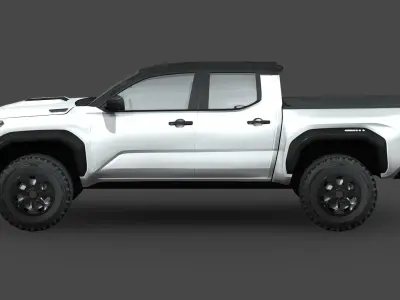 Toyota Tacoma 2024 Low-poly 3D model