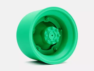 15x10 Mean W51 Wheel and Frankland Hub 3D print model