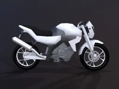 Low Poly Bikes motorcycle Free low-poly 3D model