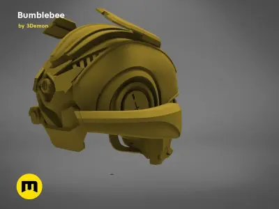 Bumblebee 2018 beetle wearable head  3D print model