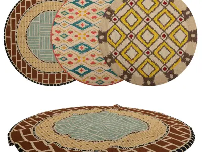 Rugs No 737 Low-poly 3D model