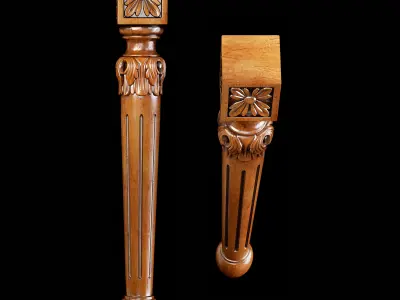 Classic leg 008 3D model