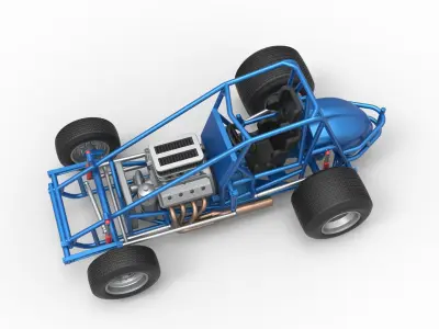 Sprint car Base Scale 1 to 25 3D print model
