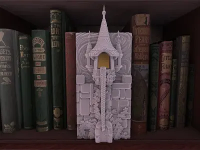 Rapunzel Booknook 3D print model