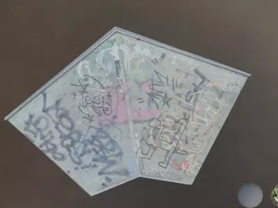 skatepark element 1 Low-poly 3D model