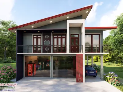 Studio and residential building 3D model 3D model